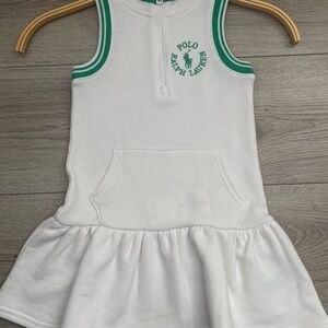 Ralph Lauren White and Green Polo Shirt